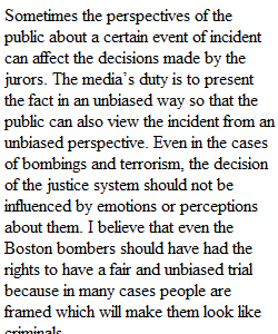 Right to a Fair Trial: Boston Marathon Bombing